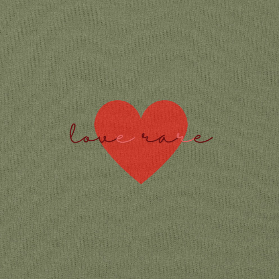 LOVE RARE GREEN HOODIE
