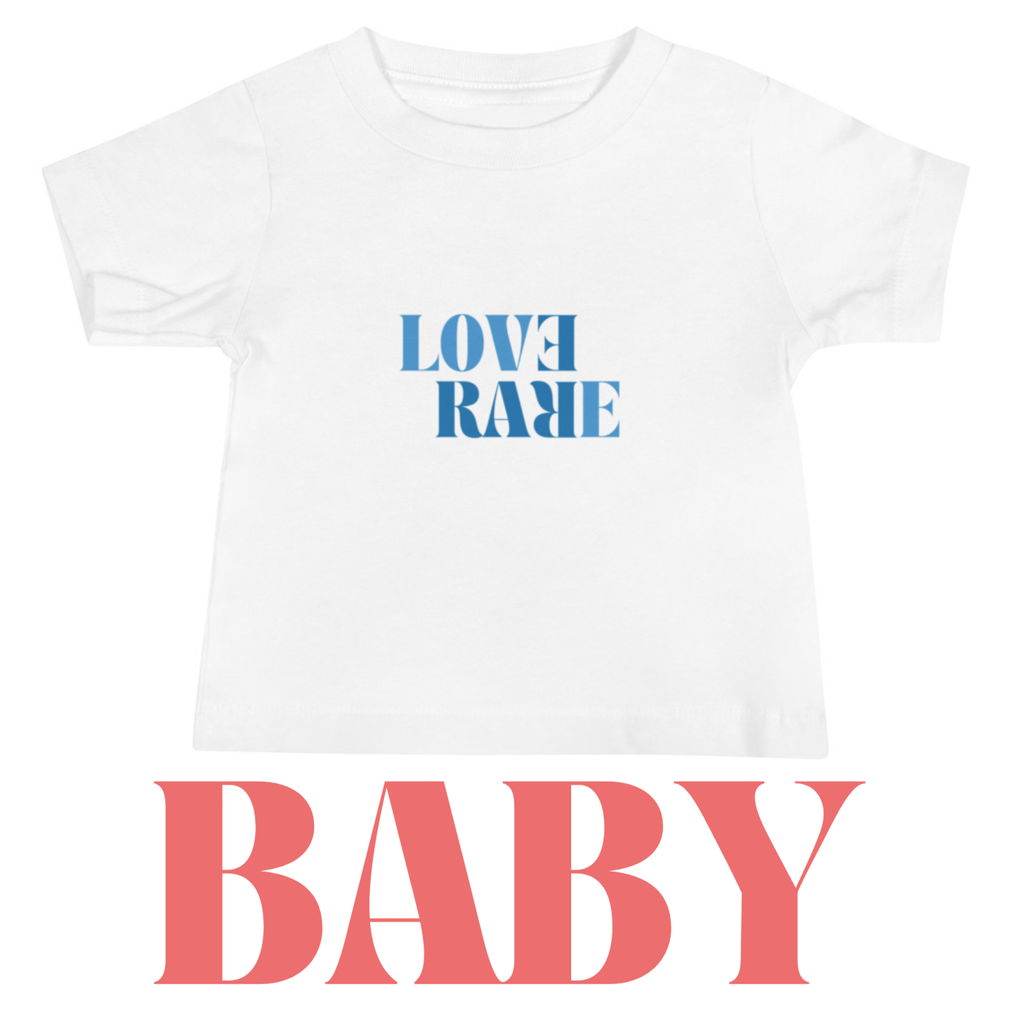 LOVE RARE WHITE BABY TEE