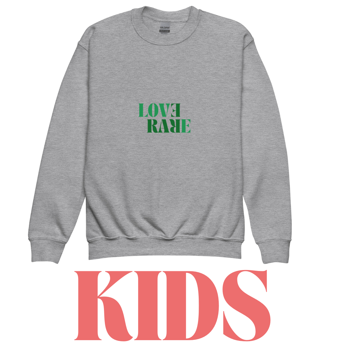 KIDS LOVE RARE GREY SWEATSHIRT