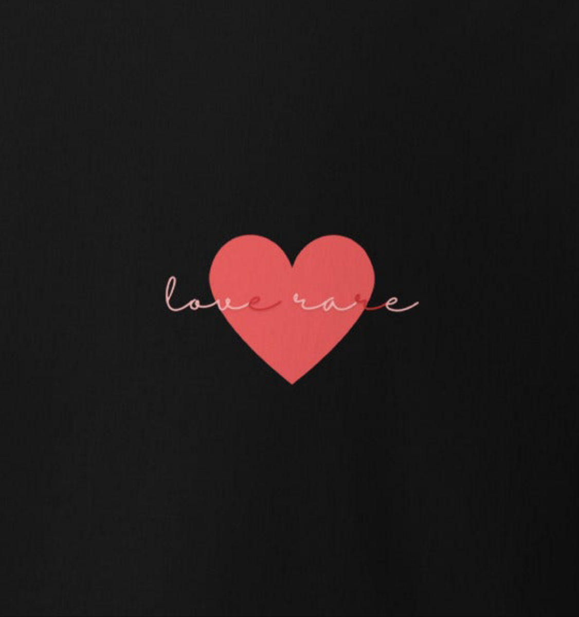 LOVE RARE MEN'S BLACK TEE