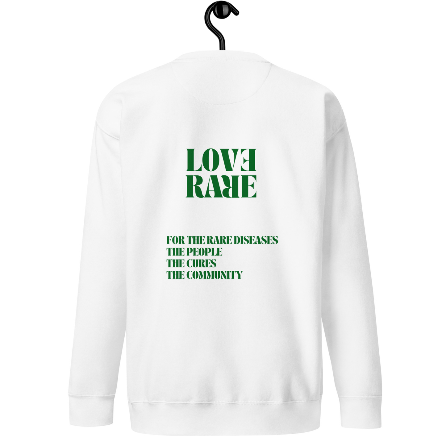 LOVE RARE MANTRA WHITE HOODIE