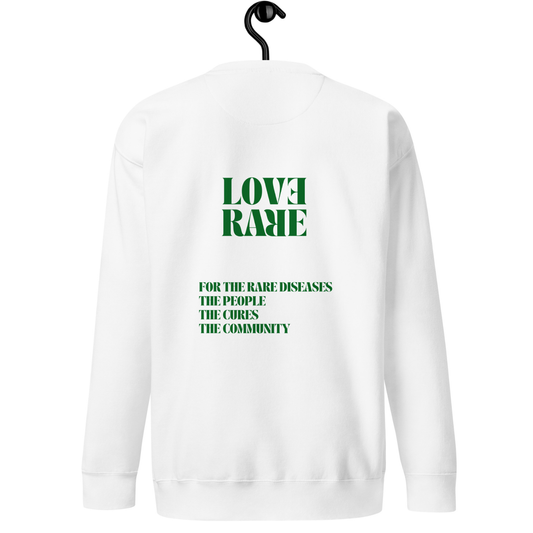 LOVE RARE MANTRA WHITE HOODIE