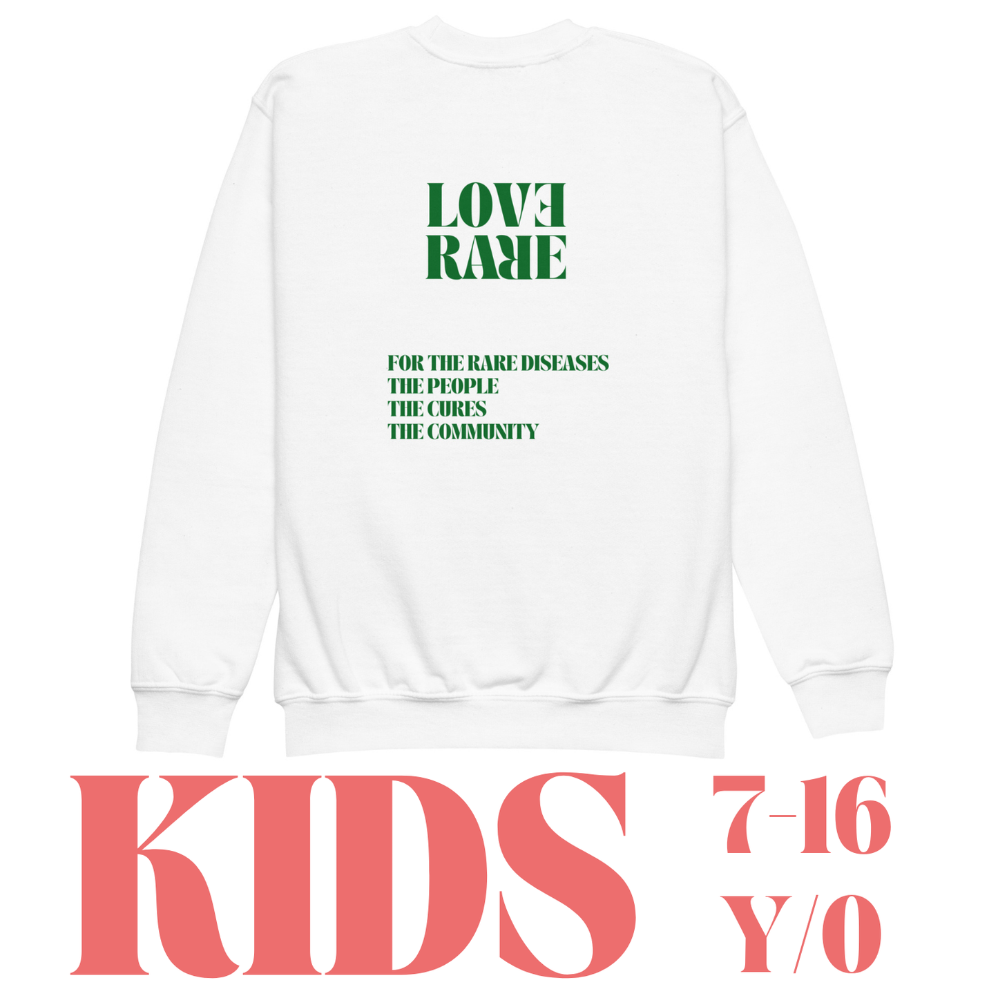 LOVE RARE KIDS WHITE SWEATSHIRT