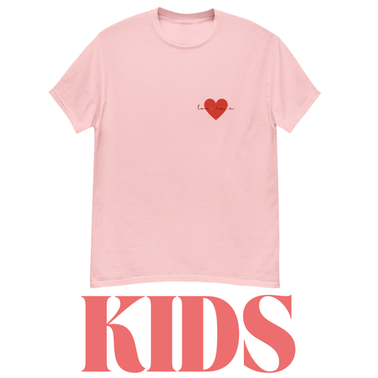 KIDS LOVE RARE PINK TEE