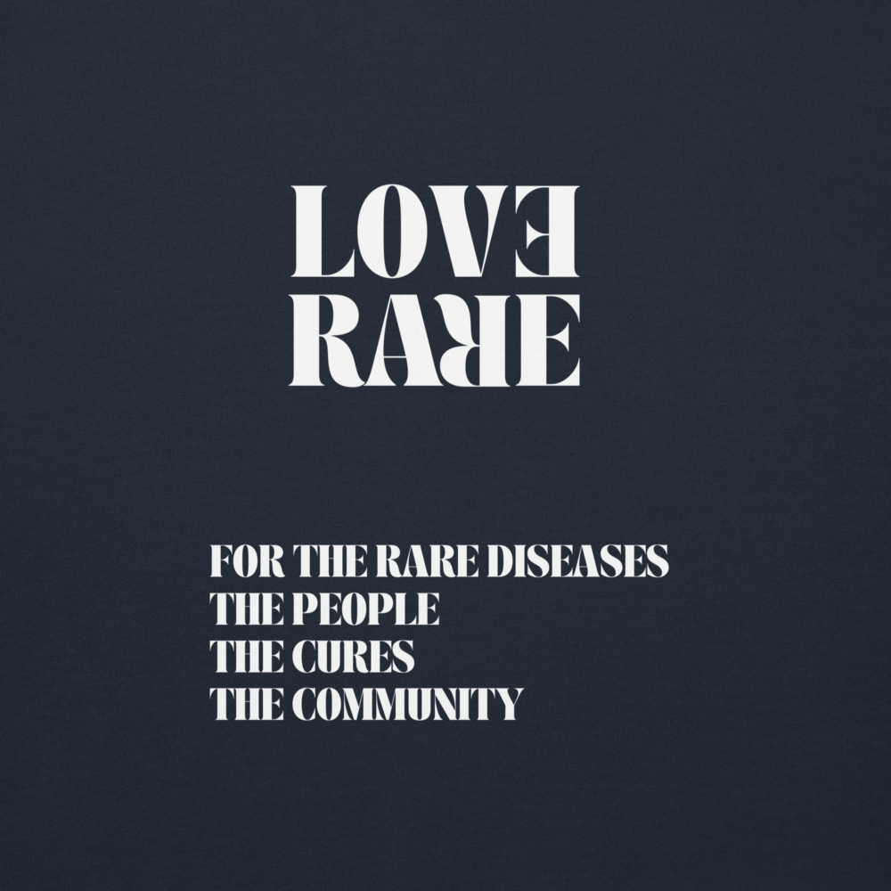 LOVE RARE MANTRA BLUE HOODIE